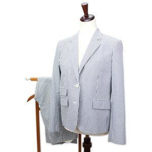 Brooks Brothers Black Fleece Thom Browne Striped Seersucker Pants Suit BB4